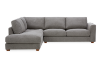 Picture of HEARTLAND Feather-Filled Fabric Sectional Sofa (Grey) - Water, Oil & Dust Resistant 