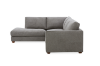 Picture of HEARTLAND Feather-Filled Fabric Sectional Sofa (Grey) - Chaise Facing Left