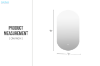 Picture of 329-064 H68 Oval Wall Mirror with LED light