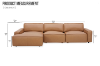 Picture of HAMMOND 100% Oil-Waxed Leather Sectional Sofa