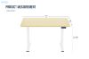 Picture of NEXUS 120 Electric Height Adjustable Standing Desk with LED Display (Light Oak)