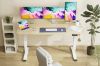 Picture of NEXUS 140 Electric Height Adjustable Standing Desk with LED Display (Light Oak)