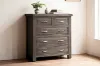 Picture of WESTMINSTER 5-Drawer Solid Oak Tallboy (Walnut)