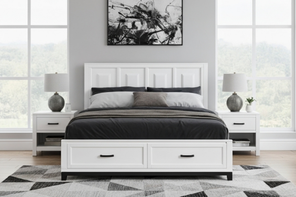 Picture of CLOUDLAND Bed Frame with Storage in Queen Size