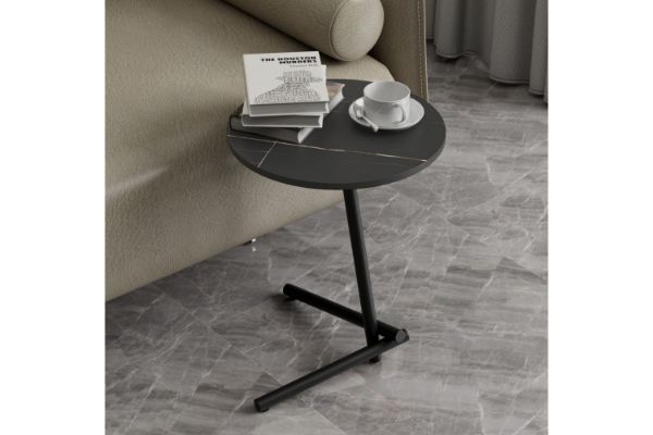 Picture of CARA H50 Sintered Stone Side Table (Black Marble)