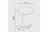 Picture of CARA H45 Sintered Stone Side Table (Grey Marble)