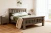Picture of WESTMINSTER Solid Oak Bed Frame in Queen/King/Super King Size (Walnut)