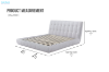 Picture of AMORA Fabric Bed Frame - Queen