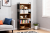 Picture of ELMORE 90x190cm Reclaimed Pine Wood Narrow Iron Shelf