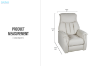 Picture of WILLETA Air Leather Power 1 Seater Sofa/Armchair/Sofa Lift Chair