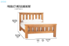Picture of WESTMINSTER Solid Oak Bed Frame in Queen/King/Super King Size