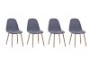 Picture of EMBER Dining Chair with Wood-Tone Metal Legs - Each