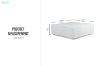 Picture of CORTEN 100 Square Fiberglass Coffee Table
