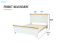 Picture of BRAMPTON Solid Wood Bedframe in Queen/Super King Size