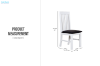 Picture of BRAMPTON Solid Wood Dining Chair with Vegan Leather Seat