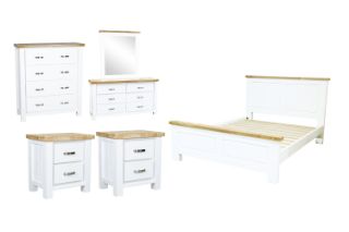 Picture of BRAMPTON Solid Wood Bedroom Combo Set in Super King Size - 6PC Combo