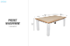 Picture of BRAMPTON 180/210 Solid Wood Dining Table 