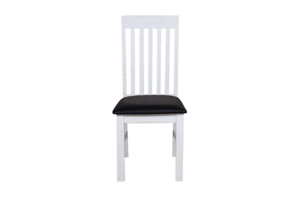 Picture of BRAMPTON Solid Wood Dining Chair with Vegan Leather Seat