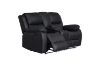 Picture of MARVIN Air Leather Manual Reclining Sofa Range (Black) - 3RRC+2RRC Sofa Set