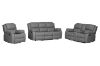 Picture of MARVIN Air Leather Manual Reclining Sofa Range (Grey) - 3RRC+2RRC+1R Sofa Set
