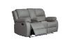 Picture of MARVIN Air Leather Manual Reclining Sofa Range (Grey) - 3RRC+2RRC Sofa Set
