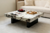 Picture of LUCIANO 100 Microcrystalline Stone Top Square Coffee Table (Light) 