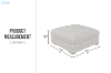 Picture of WINSTON Premium Fabric Modular Sectional Sofa (Beige) - Ottoman Only