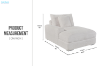 Picture of WINSTON Premium Fabric Modular Sectional Sofa (Beige) - Chaise Facing Left