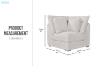 Picture of WINSTON Premium Fabric Modular Sofa (Beige) - Corner Part