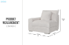 Picture of WINSTON Premium Fabric Modular Sofa (Beige) - Single LAF Armchair