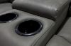 Picture of MARVIN Air Leather Manual Reclining Sofa Range with LED & Console & Wireless Charger (Grey)