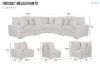 Picture of WINSTON Premium Fabric Modular Sofa (Beige)
