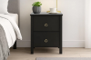 Picture of  [FLOOR MODEL CLEARANCE]  METRO 2-Drawer Bedside Table (Black)