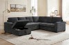 Picture of HENRIK U-Shape Tufted Sectional Sofa/Pull-Out Sofa Bed with Storage