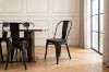 Picture of TOLIX Replica Dining Chair With Solid Pine Wood - Matte Black