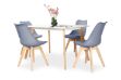 Picture of EFRON 1.2M/1.4M/1.6M 5PC Dining Set (Grey)