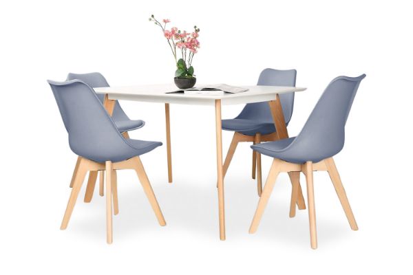 Picture of EFRON 1.2M/1.4M/1.6M 5PC Dining Set (Grey)
