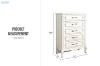 Picture of CHATEAU French Style 5-Drawer Tallboy