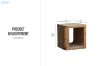 Picture of LUMBER Reclaimed Pine Wood Side Table