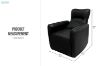 Picture of LAURA Power Recliner Massage 1 Seater Sofa/Armchair/Sofa Chair with USB Type-C Ports (Dark)
