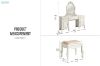 Picture of CHATEAU Dressing Table with Mirror and Dressing Stool Set