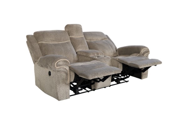 Picture of WINCHESTER Power Reclining Sofa Range (Grey) - 2 Seat with Cup Holders and Storage (2RRC)