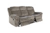Picture of WINCHESTER Power Reclining Sofa Range (Grey) - 3 Seat with Drop Down Cup Holders & USB Port, Power Socket & Drawer (3RRC)
