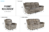 Picture of WINCHESTER Power Reclining Sofa Range with Console & Cup Holders & USB Port, Power Socket & Drawer (Grey)