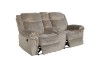 Picture of WINCHESTER Power Reclining Sofa Range with Console & Cup Holders & USB Port, Power Socket & Drawer (Grey)