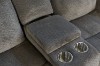 Picture of WINCHESTER Power Reclining Sofa Range with Console & Cup Holders & USB Port, Power Socket & Drawer (Grey)