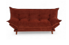 Picture of PILLOW Sofa Bed with Adjustable Backrest & Side Arm Cushions (Orange)