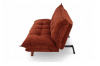 Picture of PILLOW Sofa Bed with Adjustable Backrest & Side Arm Cushions (Orange)