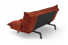 Picture of PILLOW Sofa Bed with Adjustable Backrest & Side Arm Cushions (Orange)