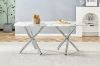 Picture of VEINX 180 Tempered Glass Top Dining Table